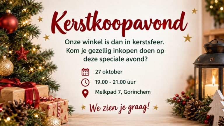 Kerstkoopavond bij Woord en Daad — markt-eten in Gorinchem