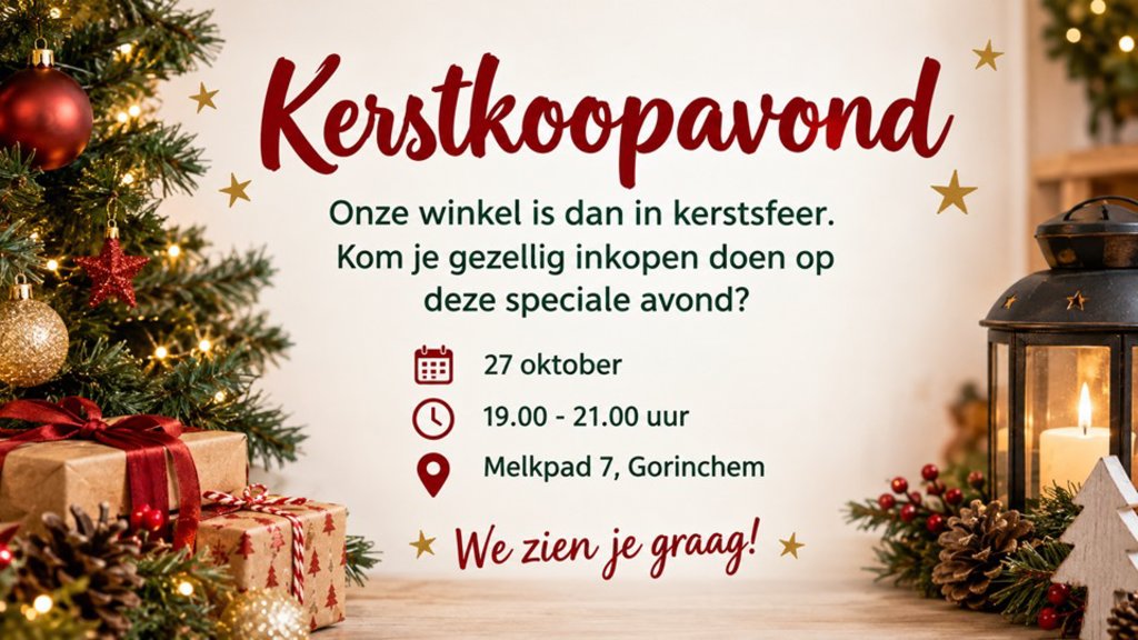 Kerstkoopavond bij Woord en Daad in Gorinchem
