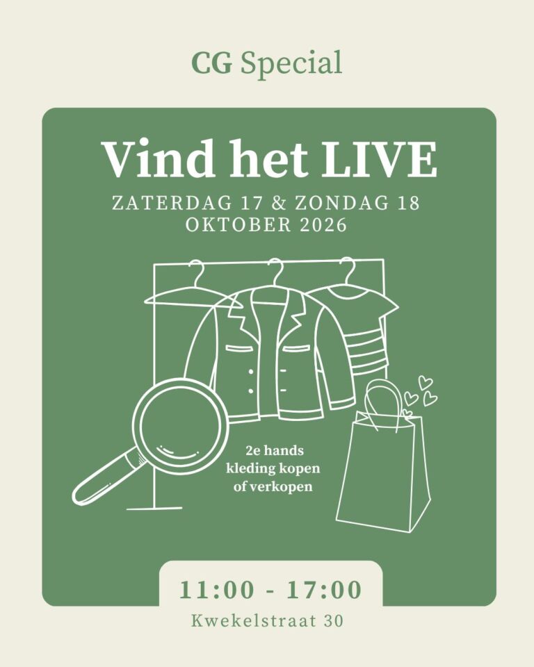 Vind het live: tweedehands kledingmarkt! — muziek in Gorinchem