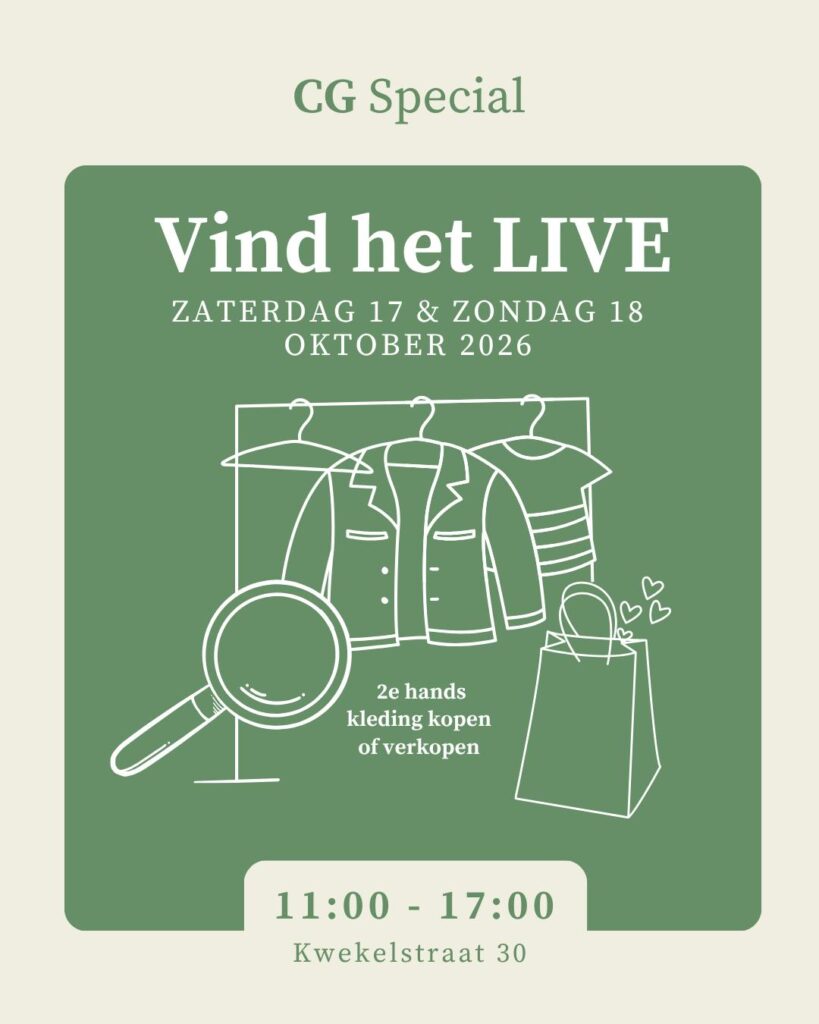 Vind het live: tweedehands kledingmarkt! in Gorinchem